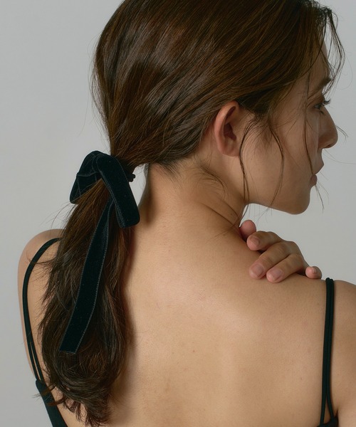 accra リボンゴム　ベージュ accra リボンゴム ベージュ