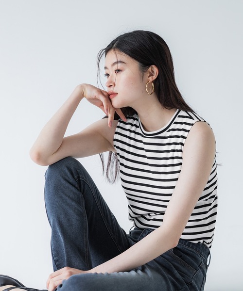 evis donna archive コーティング タンクトップ ノースリーブ EVISU - K847 EVISU DONNAノースリーブ タンクトップの通販 by