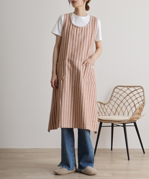 FUNALIVE エプロン PAGE ONE basicpatternタブリエ : ZOZOTOWN