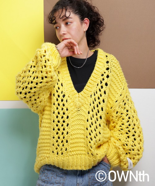 OWNth ニット セーター 透かし編みニット レディース : ZOZOTOWN