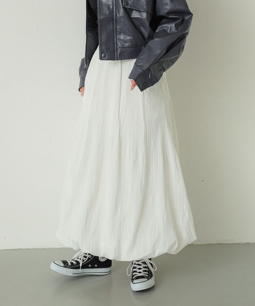 値下げ【美品 nagonstans バルーンスカート】 nagonstans ナゴンスタンス 22SS コットン Washed タイプ