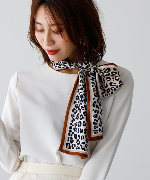 Ehre style ストール マフラー 簡単アレンジ！シンプル服が