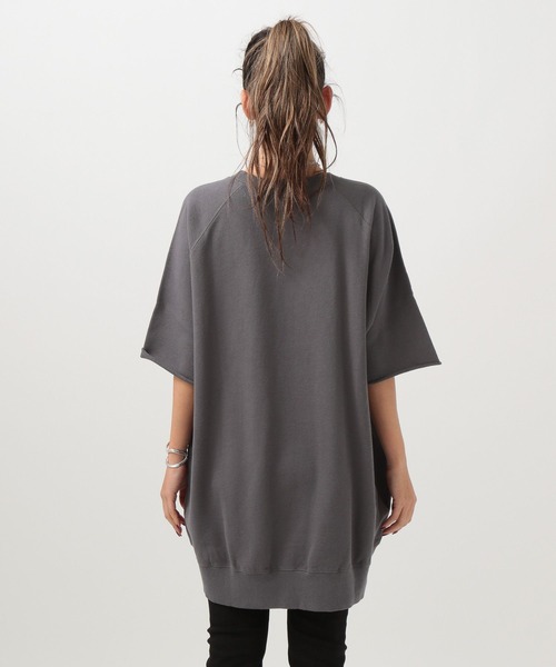 BAYFLOW tシャツ 5分袖BIGチュニック レディース : ZOZOTOWN