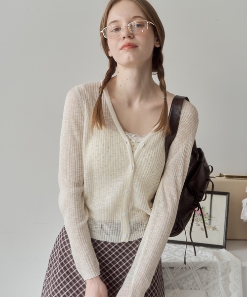 dium. シアーサマーショートカーディガン　新品 fw00044.jpg