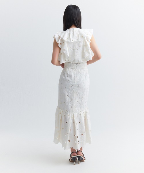 EIMY ISTOIRE（エイミーイストワール） スカート flower embroidery