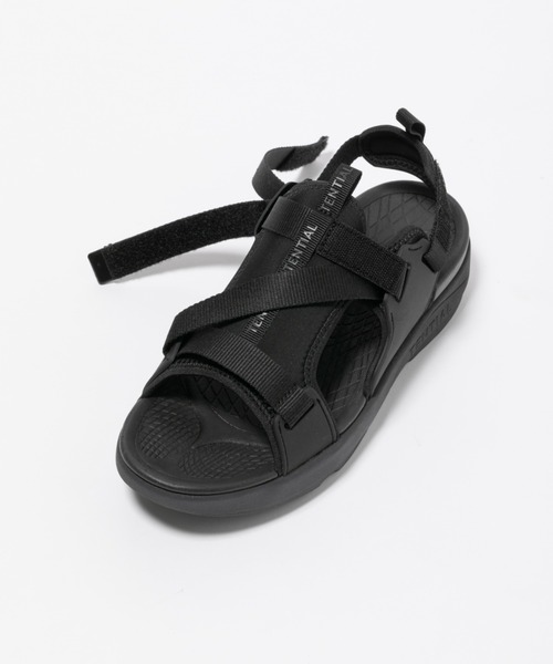靴 TENTIAL Recovery Sandal Strap L Black Recovery Sandal Strap（旧モデル）（サンダル）｜TENTIAL