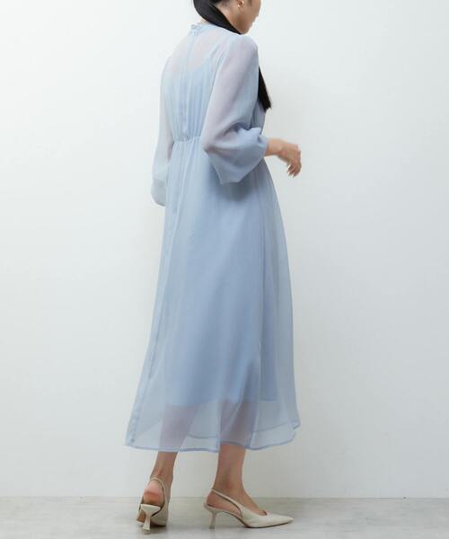 ワンピース フリルハイネックフレアドレス | Tiara | 07