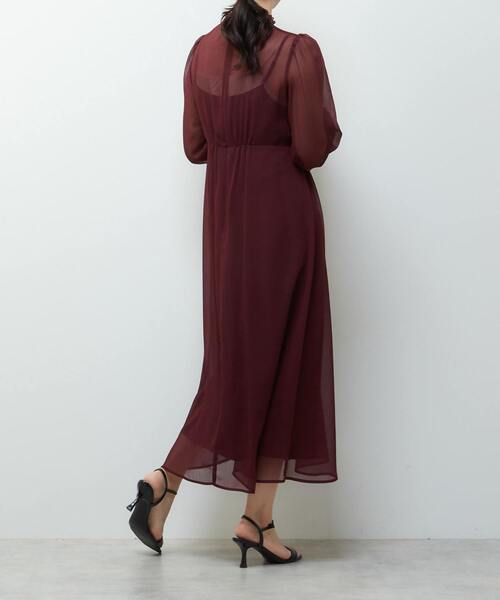 ワンピース フリルハイネックフレアドレス | Tiara | 10