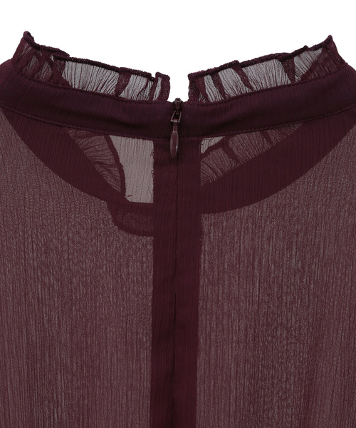 ワンピース フリルハイネックフレアドレス | Tiara | 14