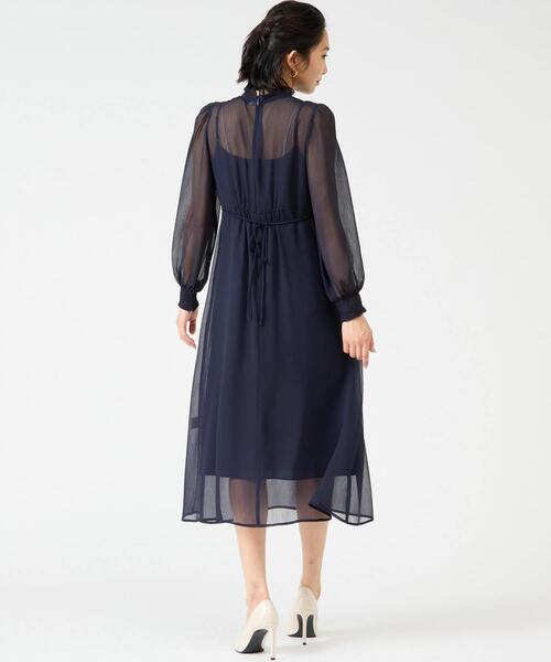 ワンピース フリルハイネックフレアドレス | Tiara | 22
