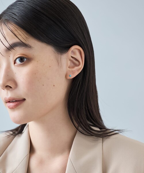 ピアス K10YG ピアス ターコイズ レディースの画像