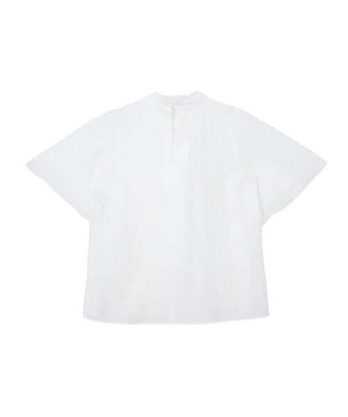 ANAYI（アナイ） ブラウス シャツ スパンオーガンジーボウタイ