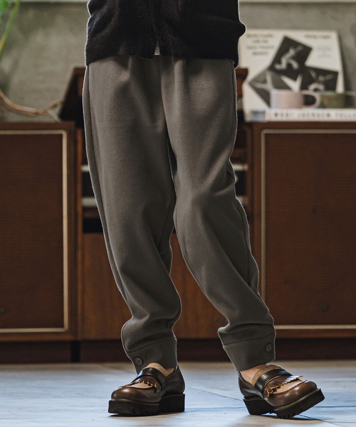 CAMBIO（カンビオ） パンツ mp12821- Soft Melton Hem Cuffs Pants