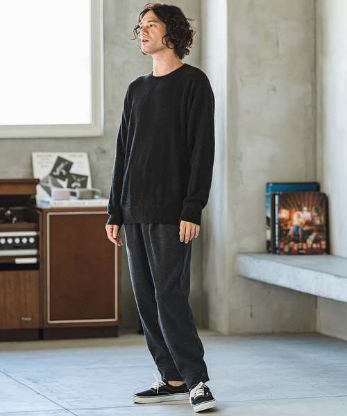 CAMBIO（カンビオ） パンツ mp12821- Soft Melton Hem Cuffs Pants