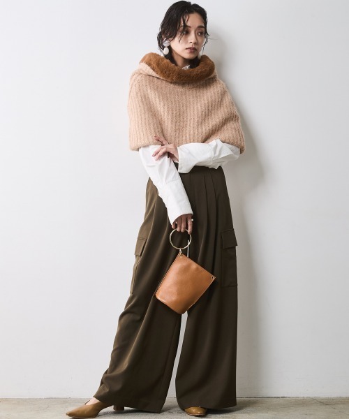 CHIC STYLE（シックスタイル） ニット セーター フェイクファー付