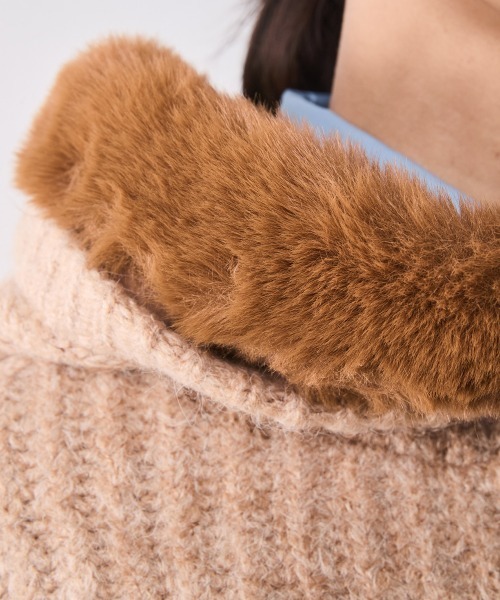 CHIC STYLE（シックスタイル） ニット セーター フェイクファー付