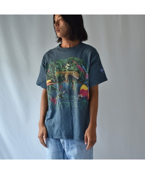 VINTAGE tシャツ 「ヴィンテージ古着」90's RAINFOREST CAFE
