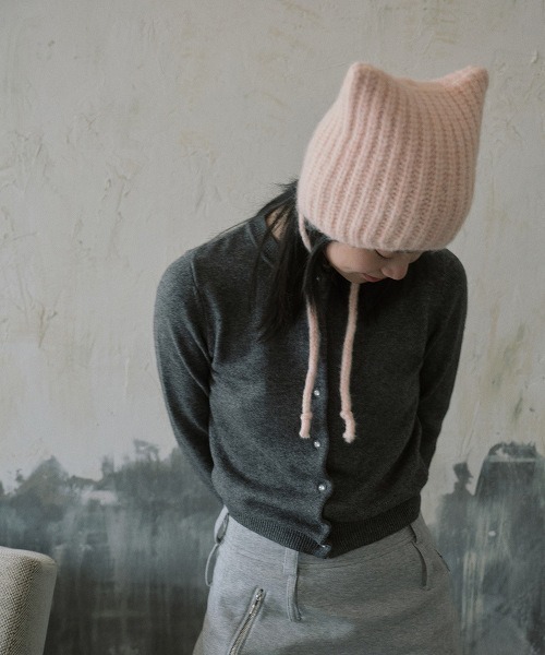 ARCHIVER ニット帽 ニットキャップ 「Bz」シャギーコードフラップ