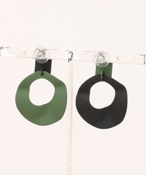 TIMELESS&THREE（タイムレスアンドスリー） ピアス バイカラーラウンド