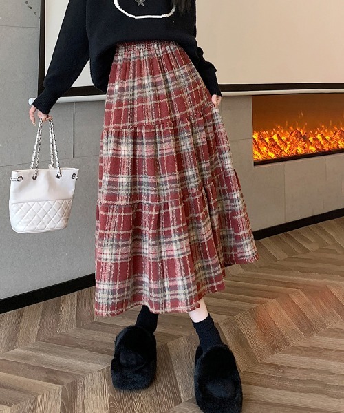 gossip!ロサンゼルス スカート ヴィンテージスタイル チェック柄