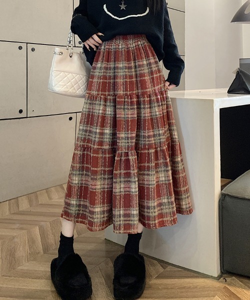 goa ヴィンテージ　y2k ロングスカート　平成　レア gossip!ロサンゼルス スカート ヴィンテージスタイル チェック柄