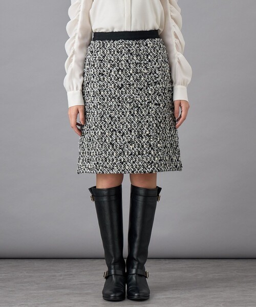 ANAYI（アナイ） スカート 「セットアップ対応商品」モノトーンリボン