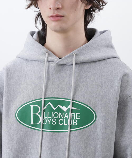【Billionaire Boys Club】袖ロゴヴィンテージ パーカーフーディ Billionaire Boys Club Black Embellished Arch Logo Popover