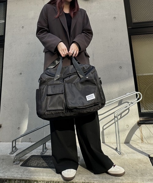 未使用級♡ラシット　ボストンバッグ 3way リュック　ショルダー　大容量　旅行 ボストンバッグ 折りたためる！マルチポケットトラベルバッグ