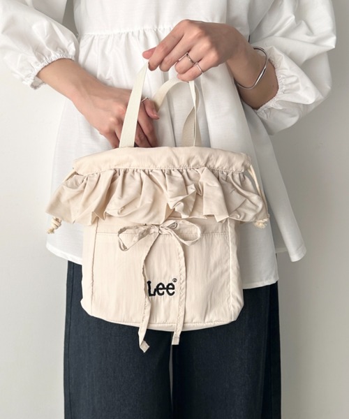 Lee ショルダーバッグ バッグ Lee/リー フリル リボン ドロスト