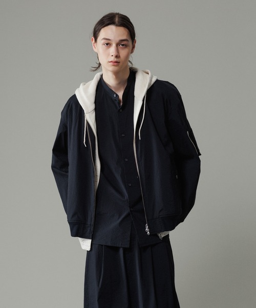 ADAM ET ROPE' ブルゾン アウター ストレッチナイロン ボンバー ADAM ET ROPE' ブルゾン アウター ストレッチナイロン ボンバー
