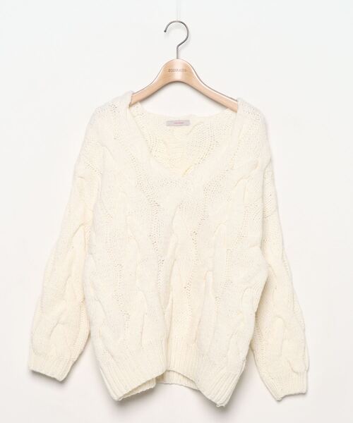 「JOURNAL STANDARD」 Vネックニット FREE ホワイト レディース JOURNAL STANDARD 「JOURNAL STANDARD」 Vネックニット