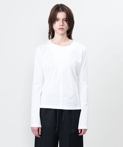 tシャツ 「ASTRAET」 ジップ クルーネック フレアスリーブカットソー レディース ASTRAET tシャツ 「ASTRAET」 ジップ クルーネック フレア