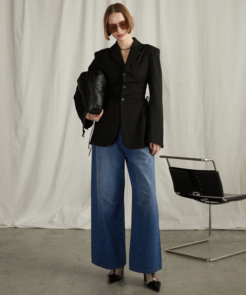 パンツ PRANK PROJECT Heart Bijou Denim Pants PRANK PROJECT Heart Bijou Denim Pants