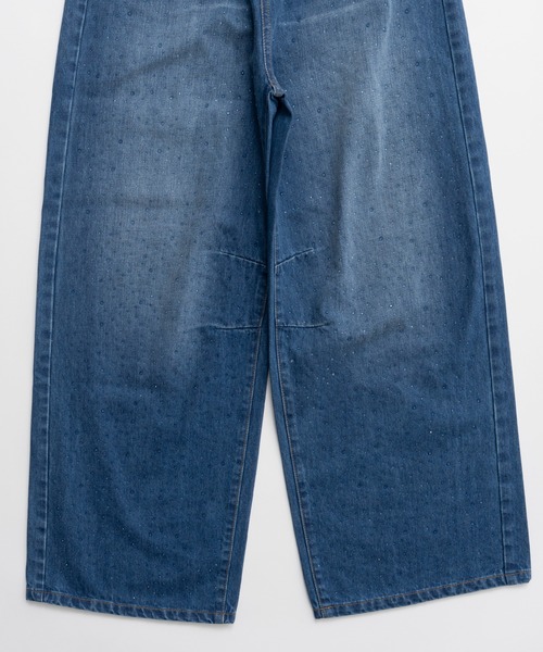 パンツ PRANK PROJECT Heart Bijou Denim Pants PRANK PROJECT ジーンズ デニム デニムパンツ ドロップビジュー
