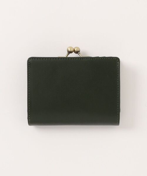An+u 二つ折り 二つ折り財布 財布 レザー×ガマグチ ミドルウォレット