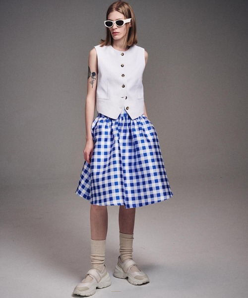 Mardi Mercredi（マルディメクルディ） スカート VOLUME MIDI SKIRT