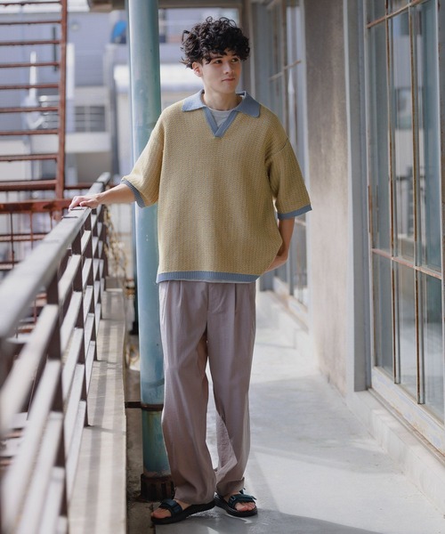 セーター ニット スキッパージャカードニットポロシャツ メンズ | niko and… | 11