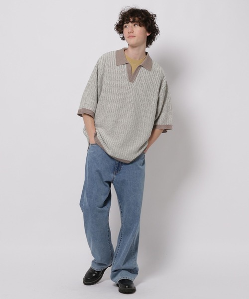 セーター ニット スキッパージャカードニットポロシャツ メンズ | niko and… | 14