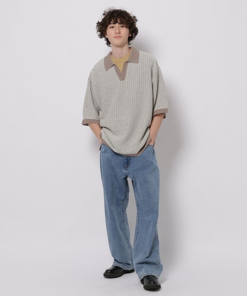 セーター ニット スキッパージャカードニットポロシャツ メンズ | niko and… | 15