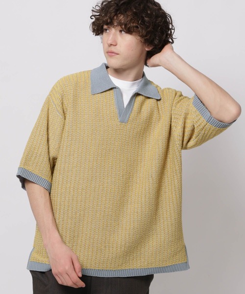 セーター ニット スキッパージャカードニットポロシャツ メンズ | niko and… | 21