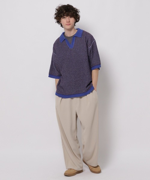 セーター ニット スキッパージャカードニットポロシャツ メンズ | niko and… | 22