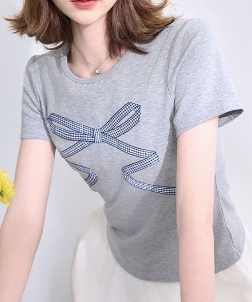 DIAVEL tシャツ リボンミニTシャツ レディース : ZOZOTOWN Yahoo!店