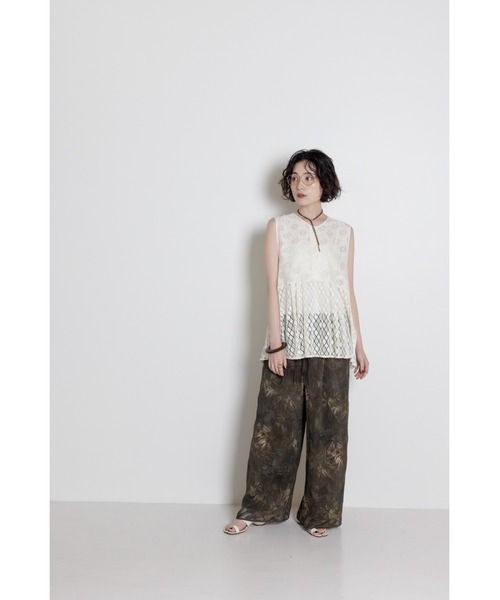 ブラウス シャツ CHIGNON レースミックスブラウス レディース メンズ