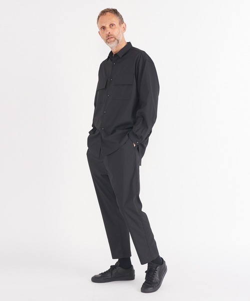 White Mountaineering カジュアルシャツ グレー 0220825J0037 White Mountaineering / ホワイトマウンテニアリング】REGULAR