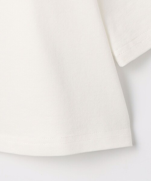 tシャツ 5分袖フレア麻調カットT レディース fredy couleur tシャツ 5分袖フレア麻調カットT レディース