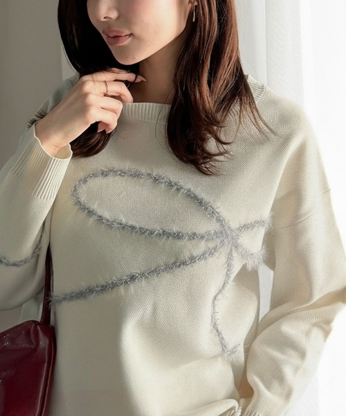 mily bilet ニット セーター 「mily bilet」ゆるっと可愛げ、ふわっと