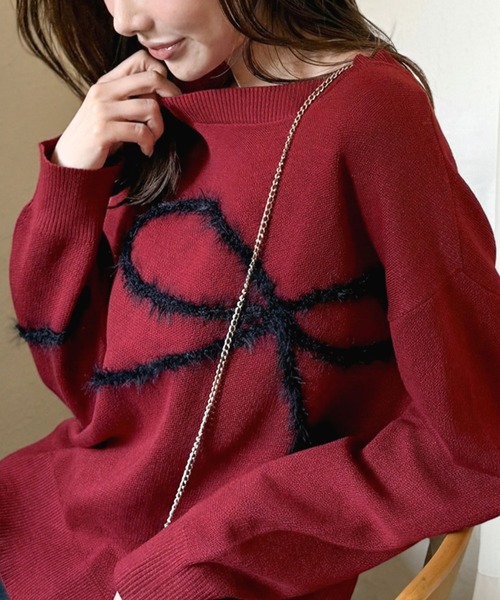 mily bilet ニット セーター 「mily bilet」ゆるっと可愛げ、ふわっと