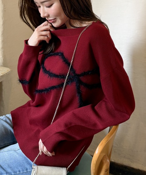 mily bilet ニット セーター 「mily bilet」ゆるっと可愛げ、ふわっと