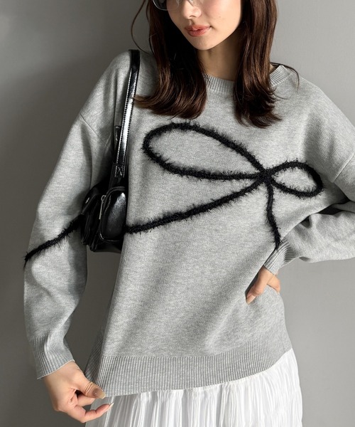 mily bilet ニット セーター 「mily bilet」ゆるっと可愛げ、ふわっと