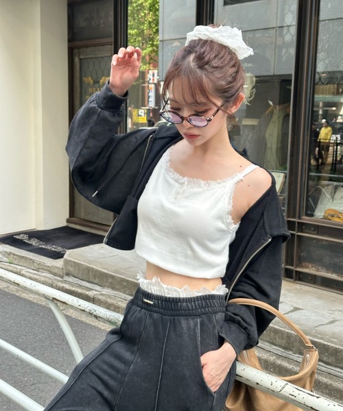 Ray Cassin（レイカズン） キャミソール 「カップ付き」レース付